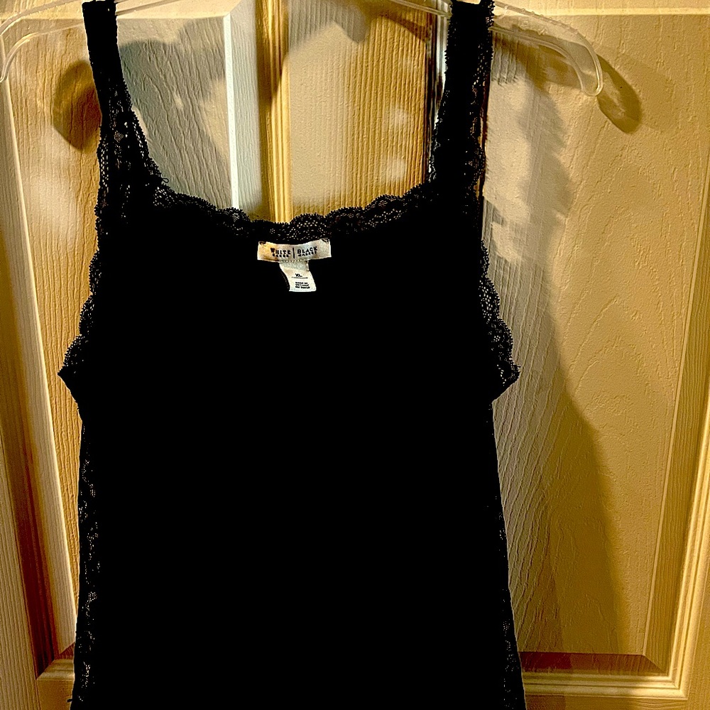 WHBM Black Lace Cami